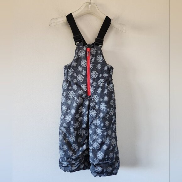 *SOLD* MARVEL | Spyder-man snow pants bib gray red sz 4T - Picture 3 of 5
